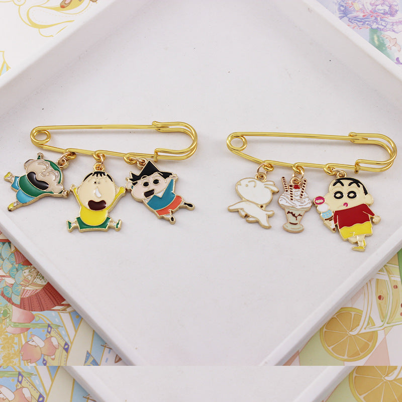 Alloy cartoon crayon small new brooch (Minimo de compra 2) MIC-QiC032