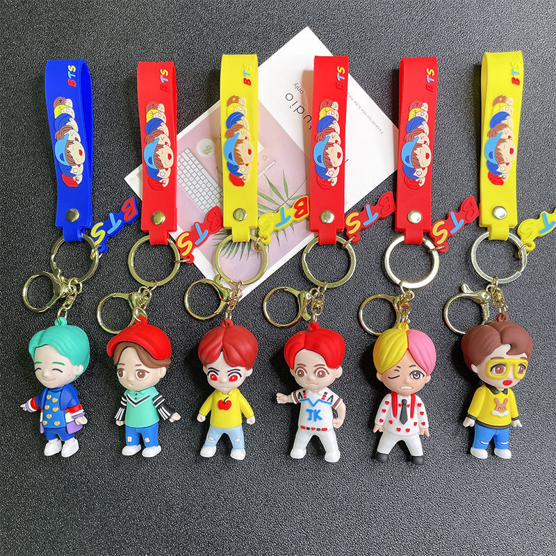 PVC bulletproof youth team keychain MIC-FeiR001