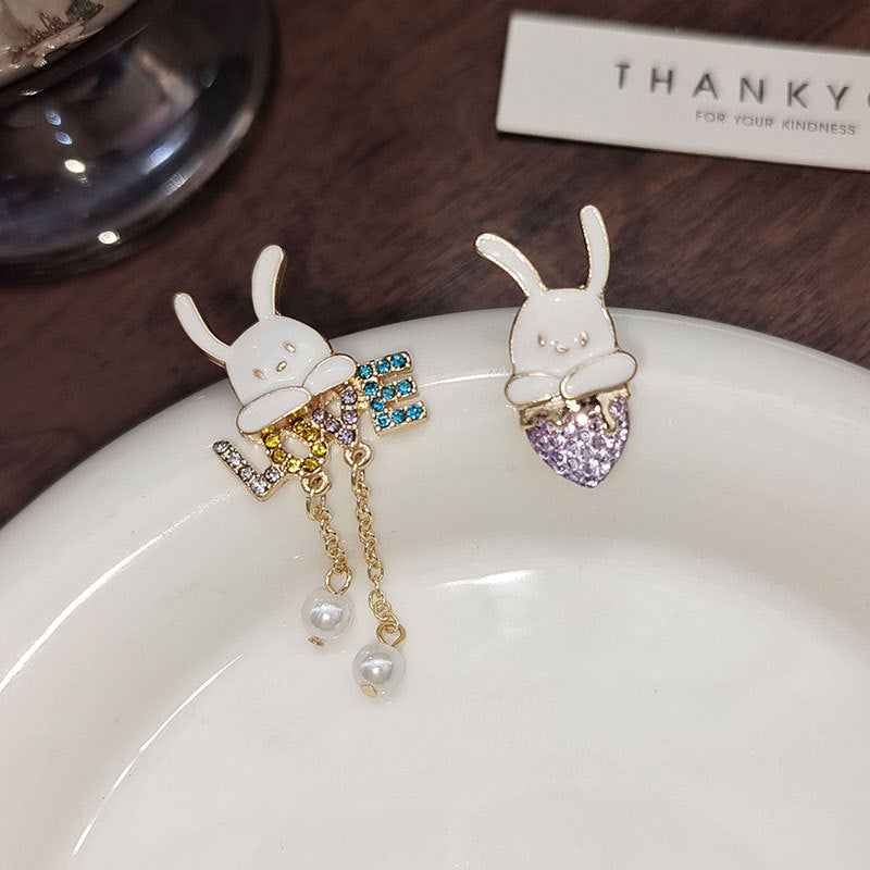 Alloy cute rabbit earrings MIC-BLD092