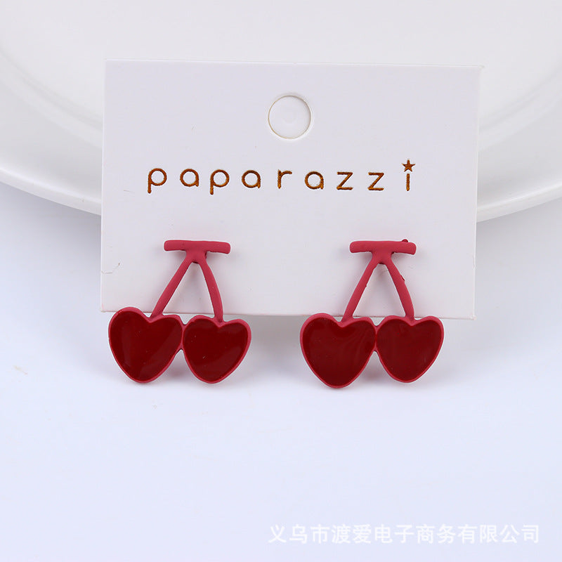 Acrylic Cherry Sweet Earrings MIC-DuAi002