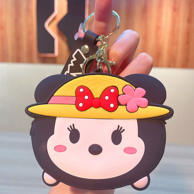 PVC cartoon silicone zero wallet keychain MIC-JinG001