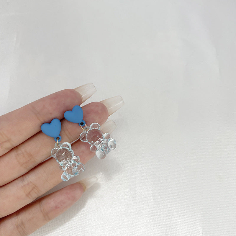 Alloy Bear Love Earrings MYA-ABL033