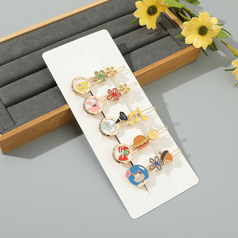 alloy Korean new cartoon hairpin MIC-HC-YunX001