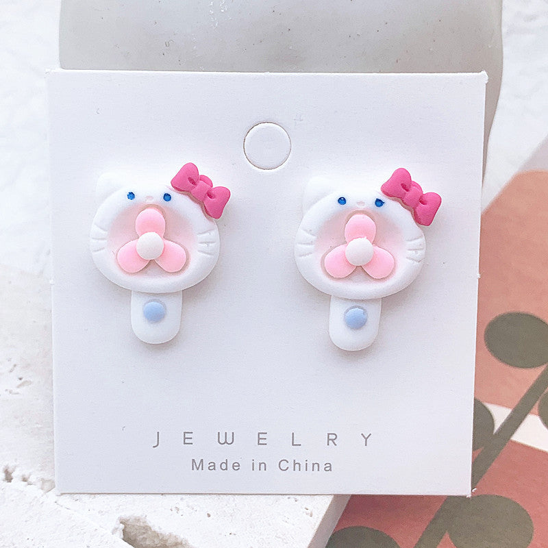 Resin Colored Peach Heart Earrings  (Minimo de Compra 2) MIC-ShiJ003