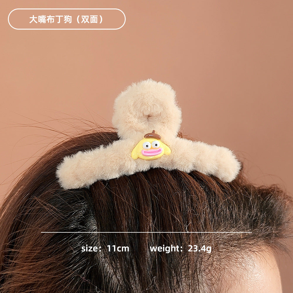 Plush cartoon cute hair clip MYA-WoD006