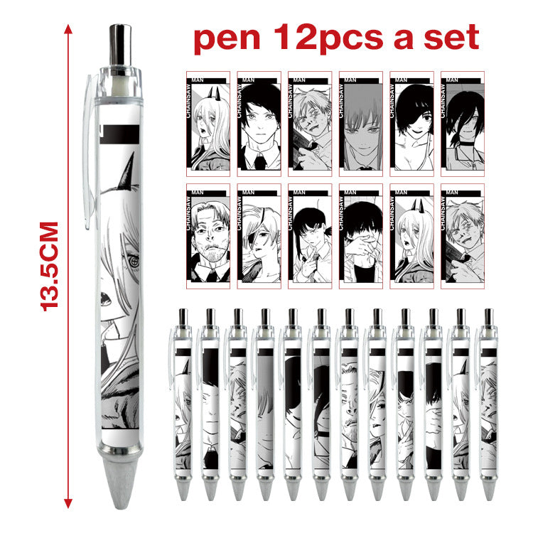 12pcs/pack cartoon printing press neutral pen ManC003