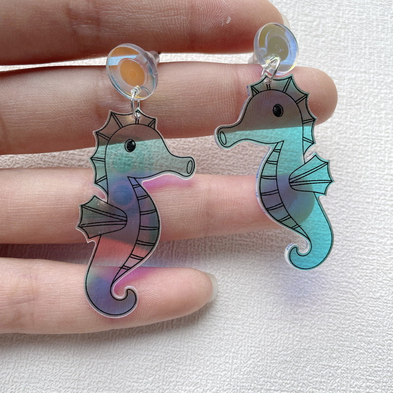 Acrylic Colorful Octopus Earrings MYA-XueP155