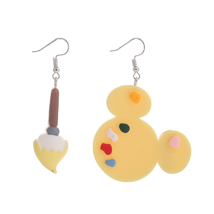 Acrylic Colorful Tone Earrings MIC-ChouT003