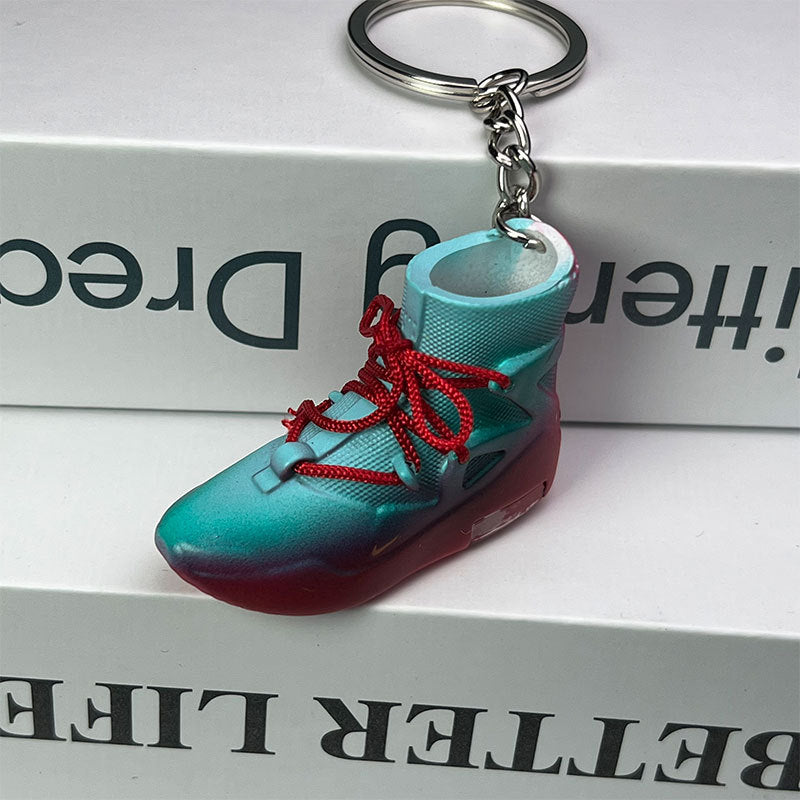 PVC gradient 3D high top shoe keychain MIC-MiaoY085