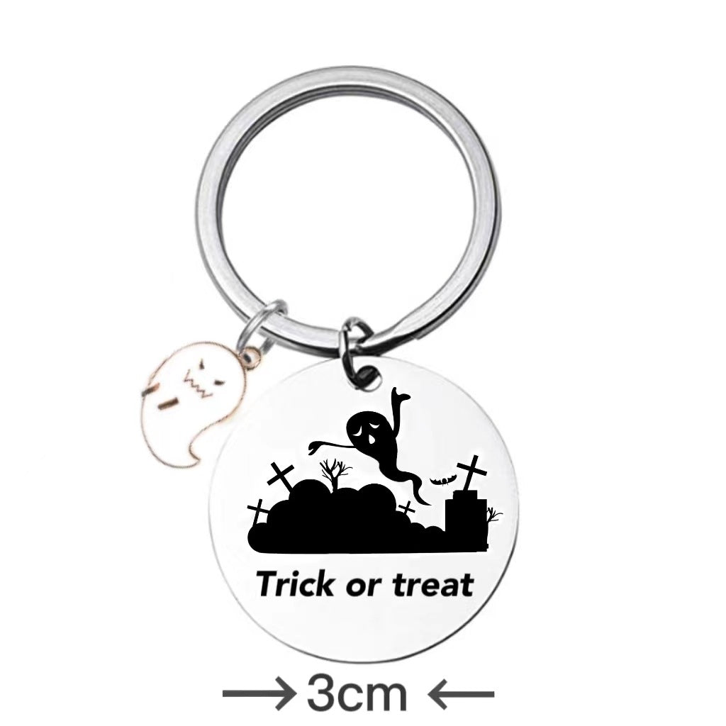 Stainless steel Halloween series keychain MYA-XinJ016