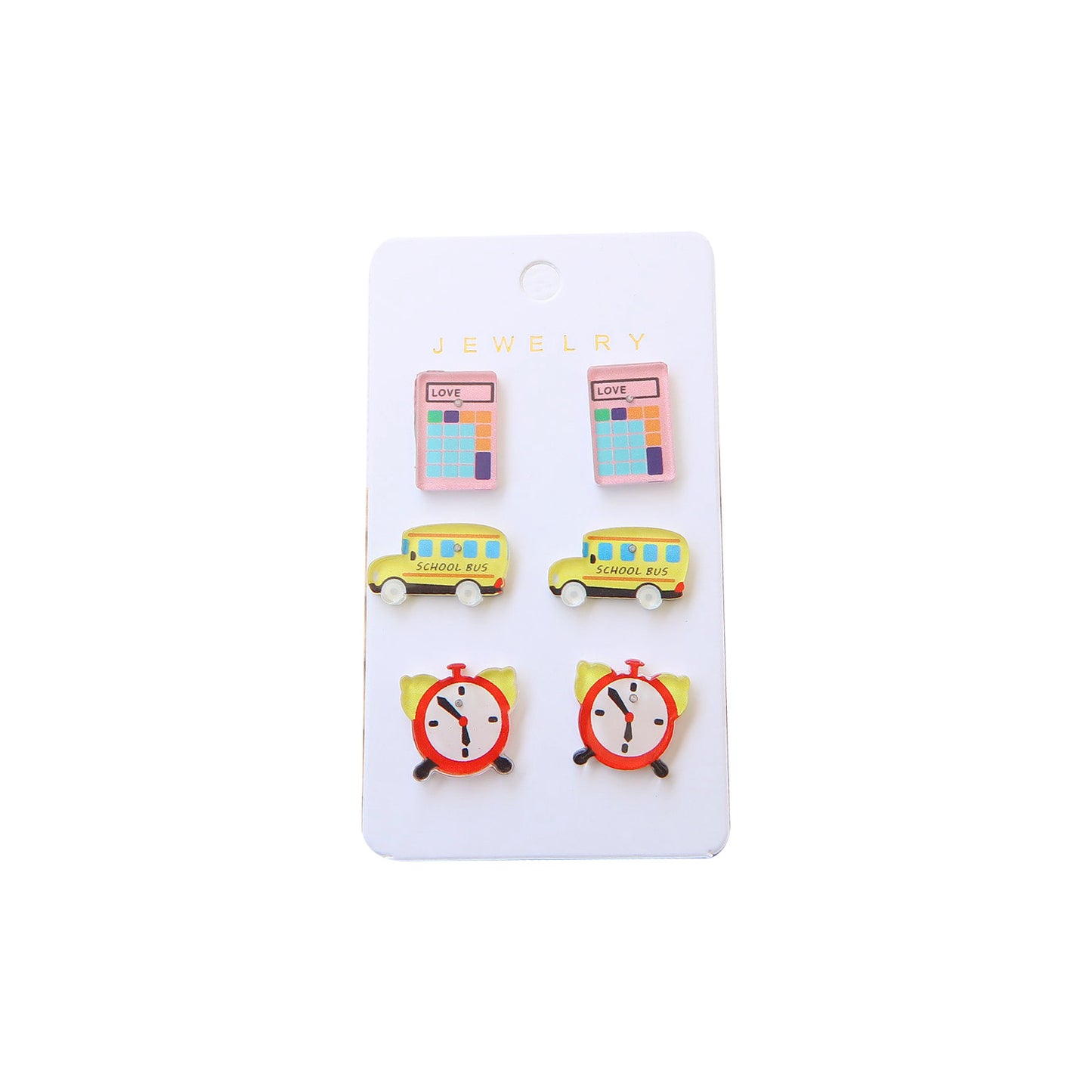 Alloy acrylic calculator car earrings MIC-OuG120