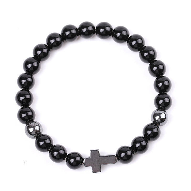 Alloy African Pine Cross Bracelet MIC-XiuH020