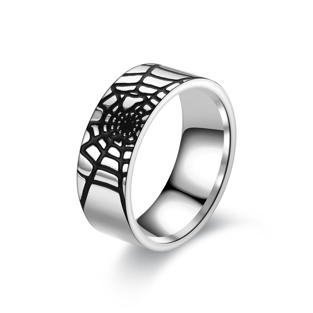 Rings Stainless Steel Spider Web TS152