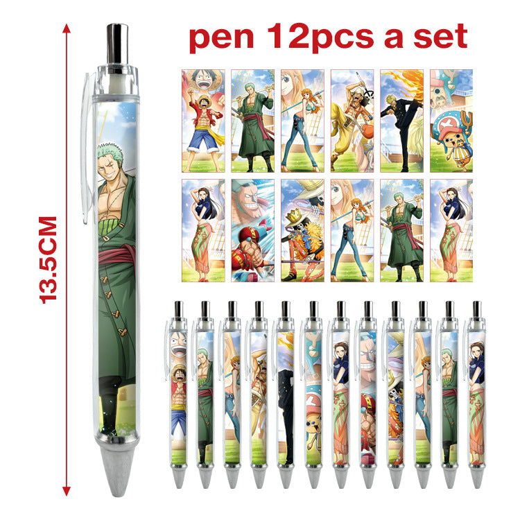 12pcs/pack cartoon printing press neutral pen ManC005