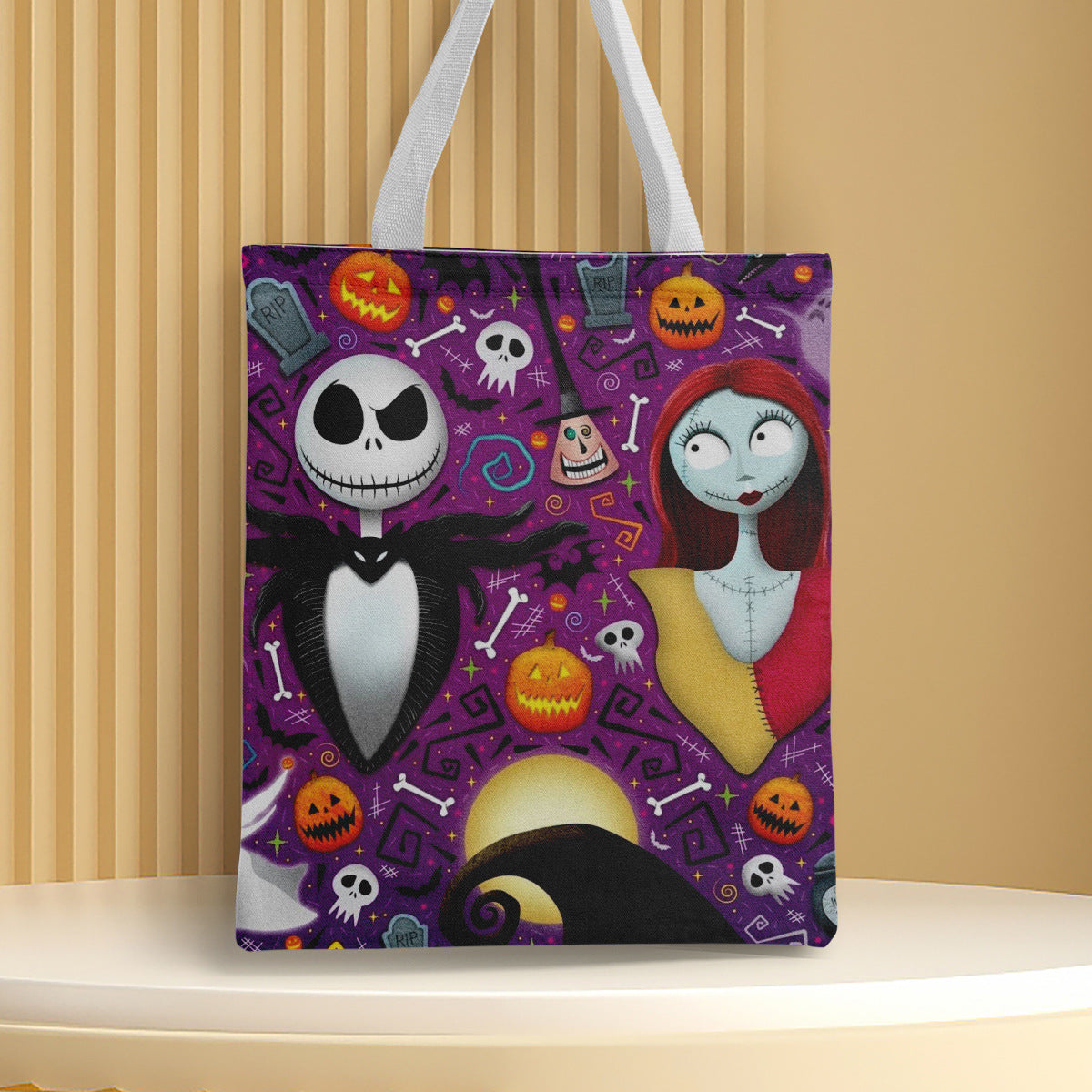 Polyester Halloween canvas shoulder bag (Minimo de Compra 2) MYA-QB010