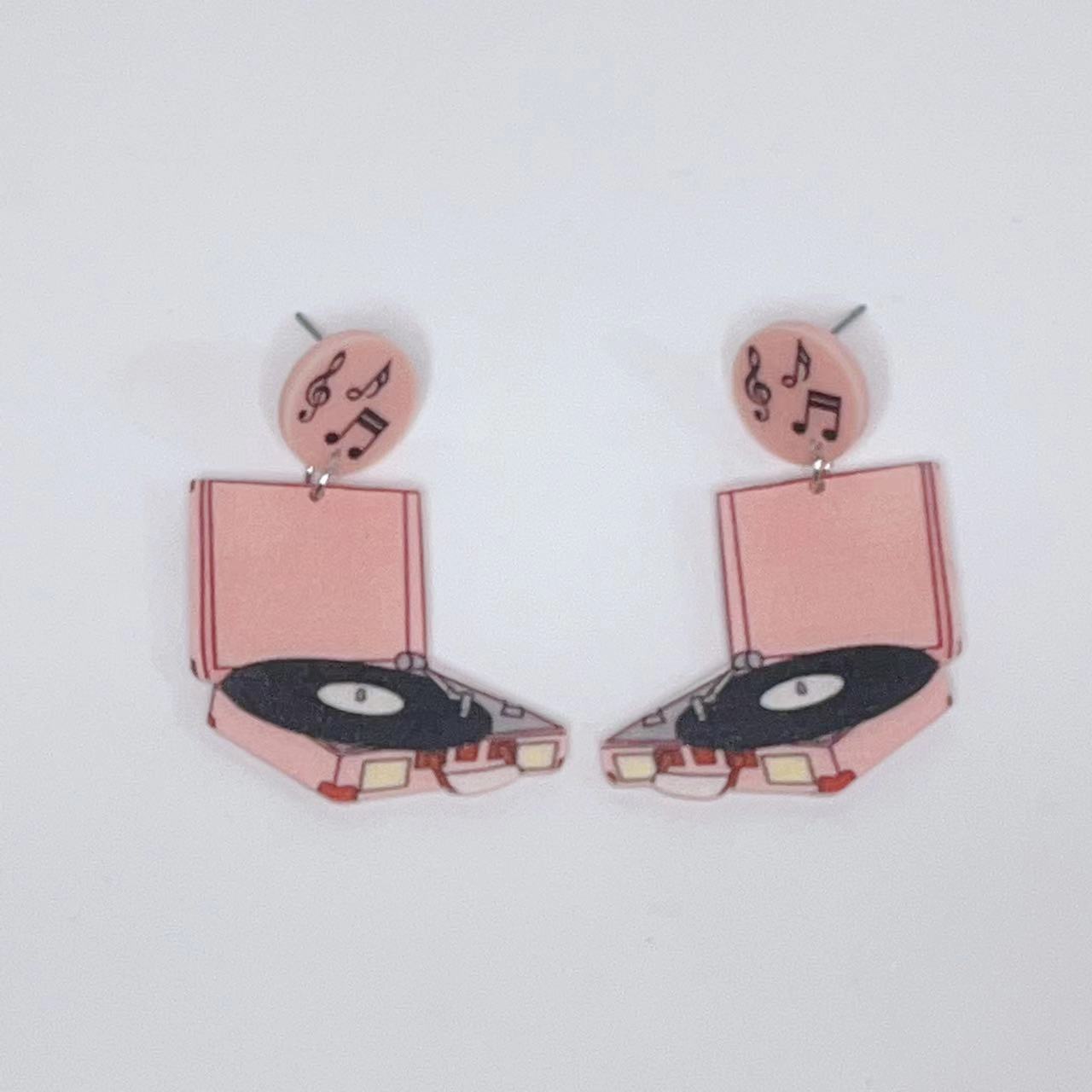 Acrylic talisman fun earrings (Minimo de Compra 2) MIC-JiuT017