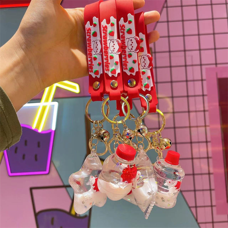 Keychains PVC Acrylic Hardware Cute Cartoon Drift Bottle (M) MOQ≥2 MIC-KC-MeiY009