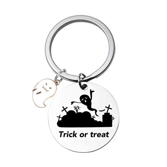 Stainless steel Halloween series keychain MYA-XinJ016