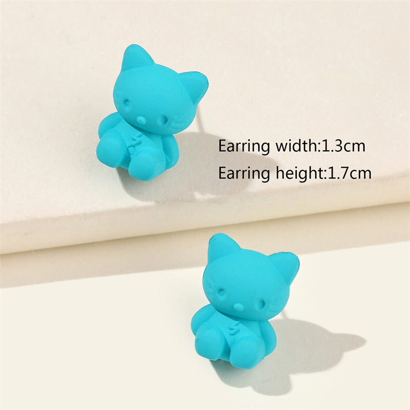 Resin style jelly frosted earrings (Minimo de compra 2) MIC-LuoN001