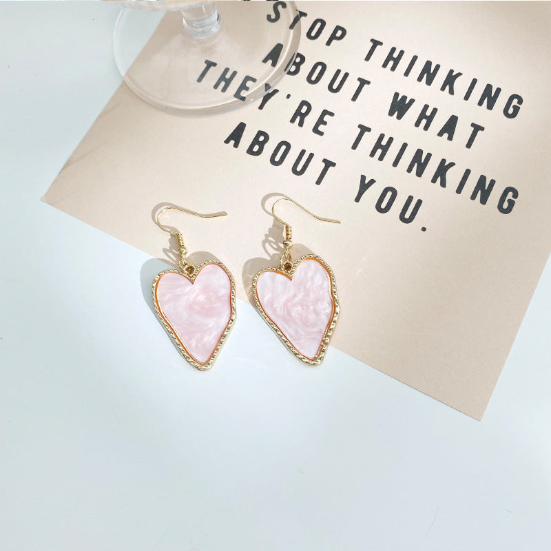 Alloy New Pink Tassel Earrings MIC-LvG008