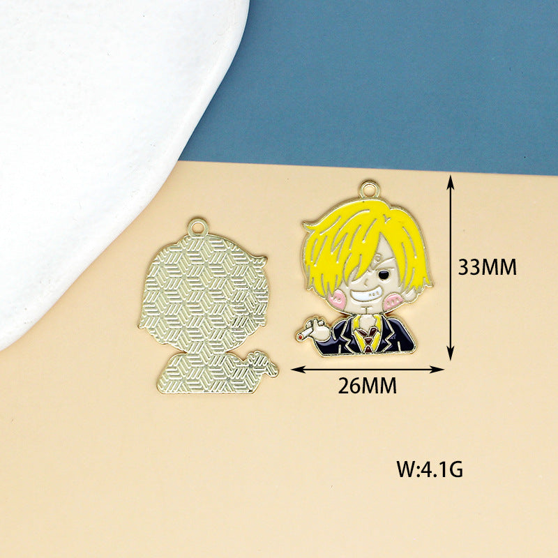 Alloy cartoon anime One Piece pendant (Minimo de Compra 10) MIC-JingX006