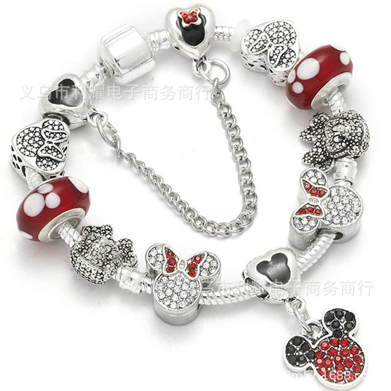 Alloy DIY Pandora Cartoon Bracelet MIC-LiY029