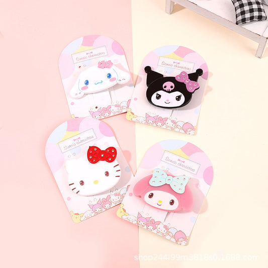 Silicone cute cartoon thick plate hair clip (Minimo de compra 10)  MIC-LangK011