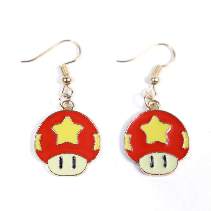 Alloy Game Mario Earrings MIC-XuXin006