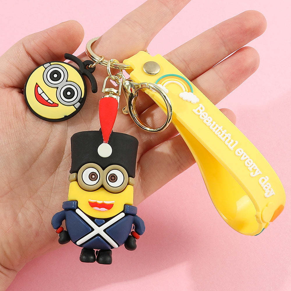 PVC cartoon yellow cute keychain MYA-QiC038