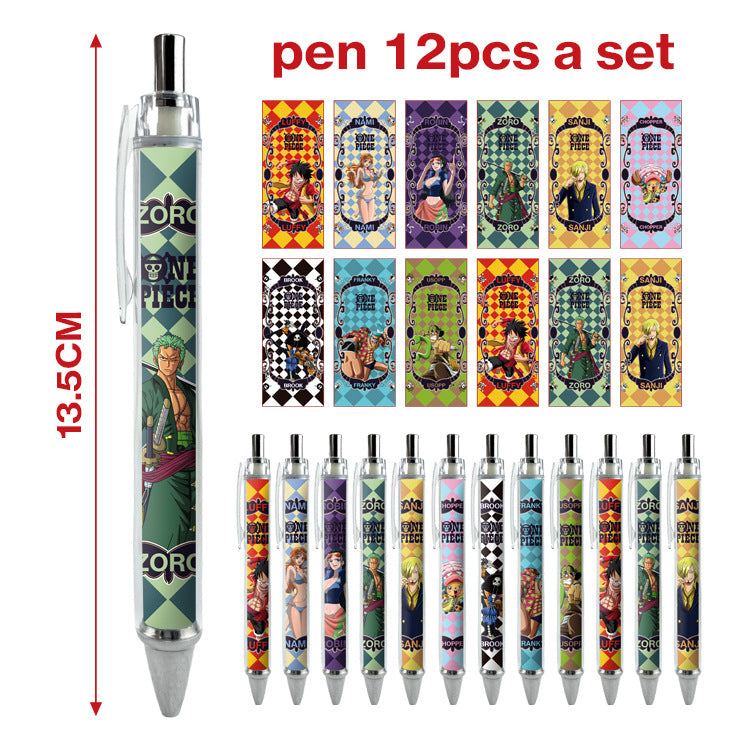 12pcs/pack cartoon printing press neutral pen ManC005