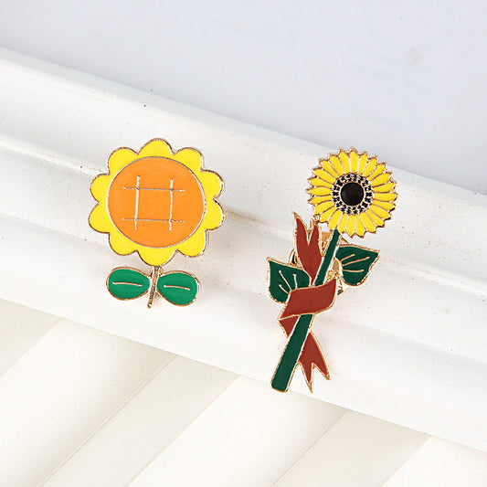 Cute alloy sun flower brooch MIC-QiSen019