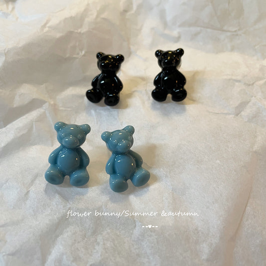 Resin handmade bear earrings (Minimo de Compra 2) MIC-XiM042