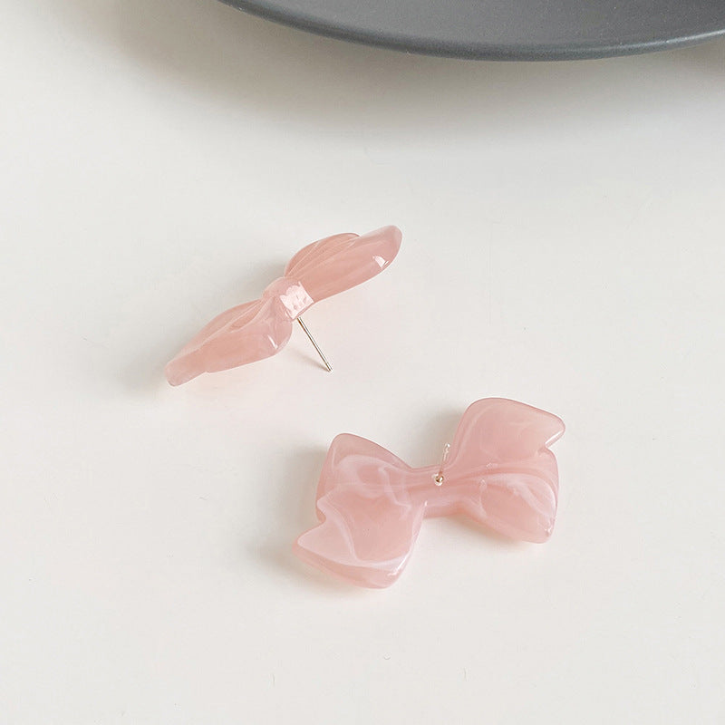 Alloy bow fresh casual earrings (Minimo de compra 2) MYA-LuoN020