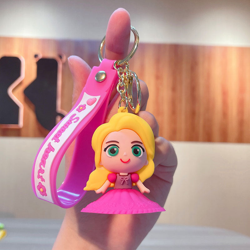 PVC cartoon castle princess keychain MIC-JinG016