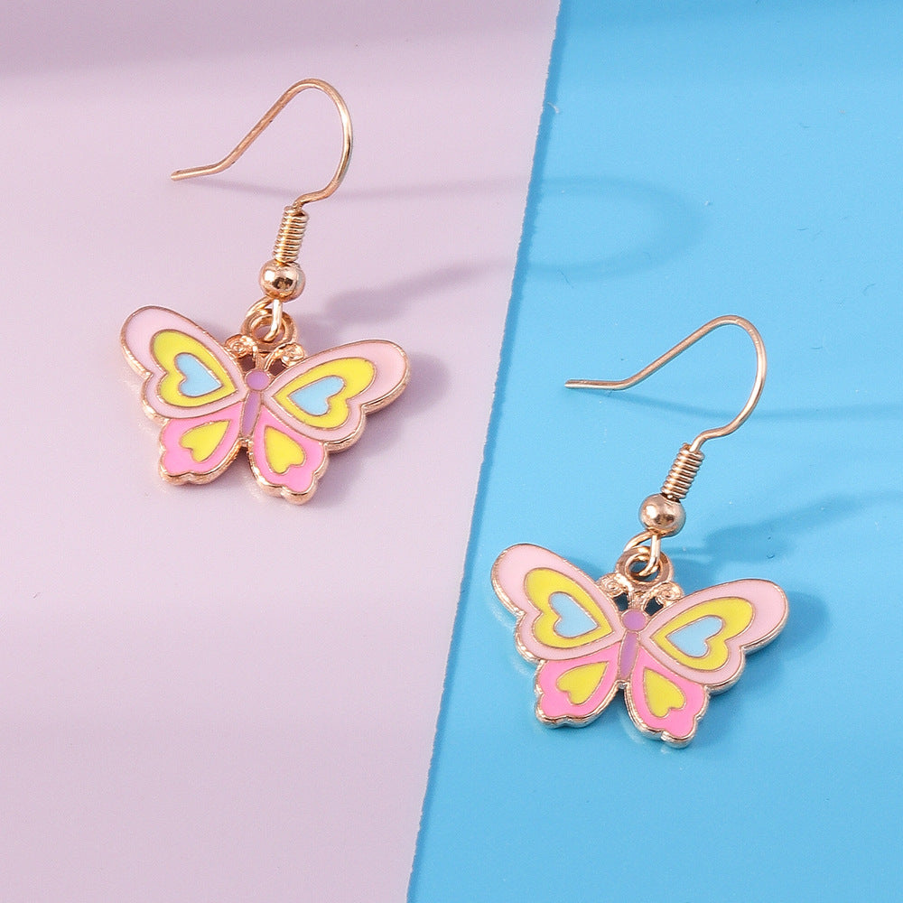 Acrylic New Cute Butterfly Earrings (Minimo de Compra 2) MYA-YueS011