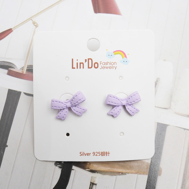 Alloy Bow Bear Earrings MYA-QiW020