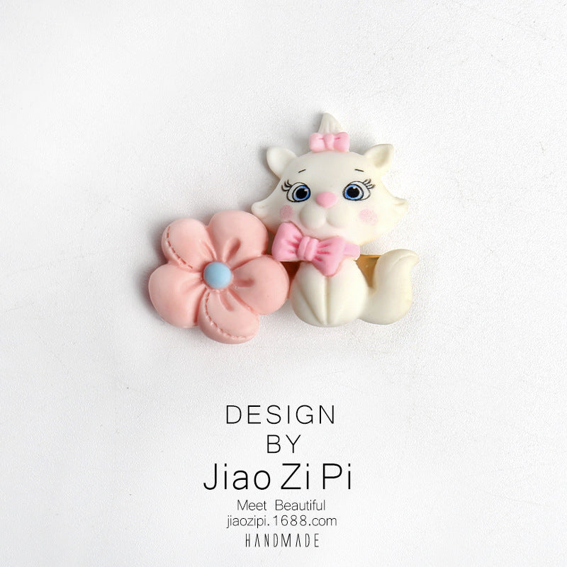 Resin cute Mary cat hair rope (Minimo de Compra 2) MIC-JZP023