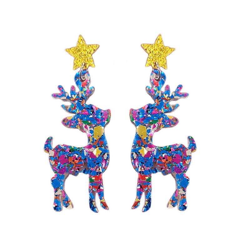 Acrylic Christmas Elk and Sika Deer Ear Nails MIC-XueP187