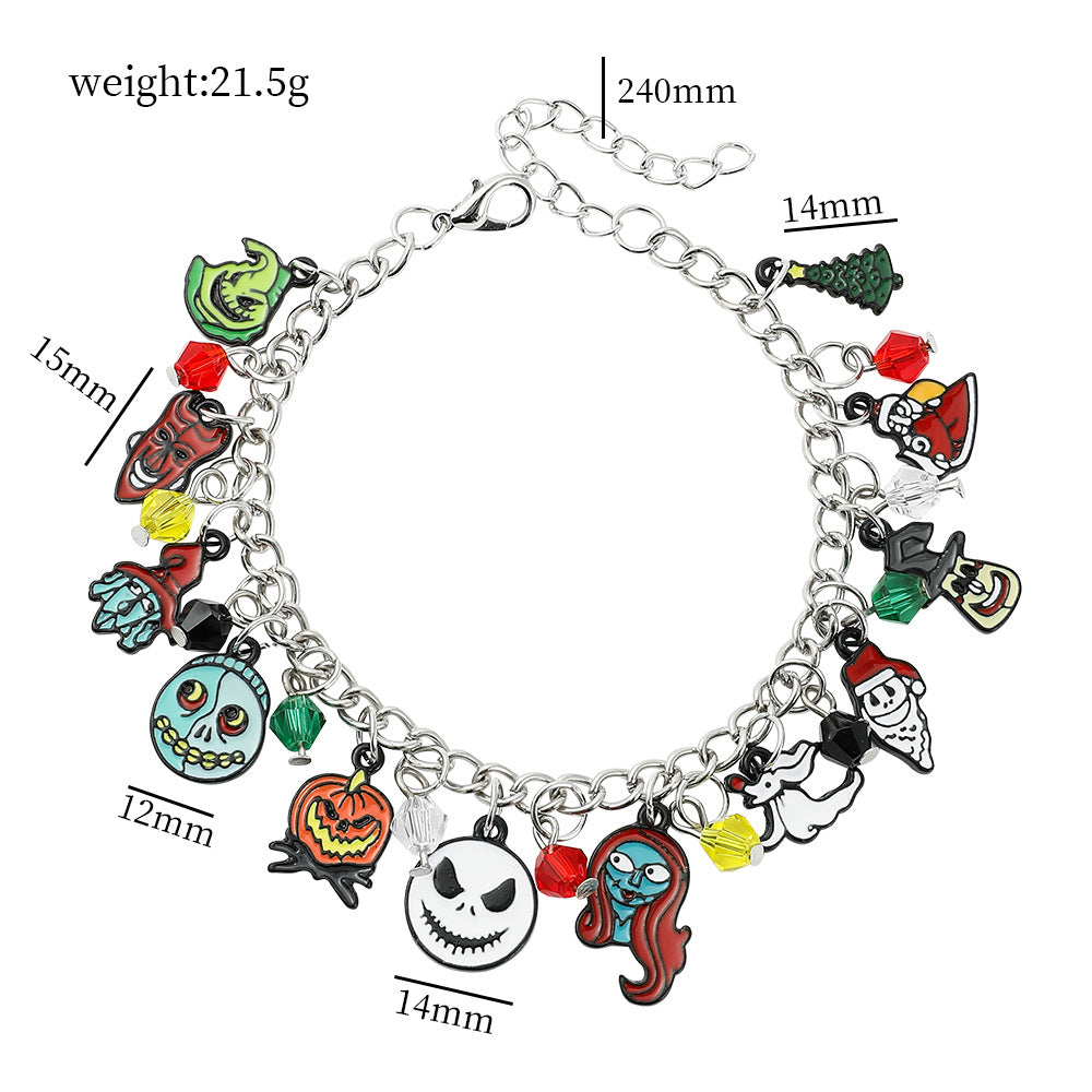 Alloy cartoon anime horror movie bracelet (Minimo de Compra 5) MIC-ZhuoX017