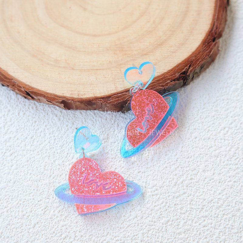 Acrylic Love Earrings MIC-OuG097