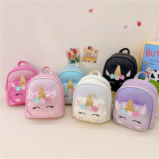 PU cartoon cute unicorn backpack (Minimo de compra 3) MIC-XingC006