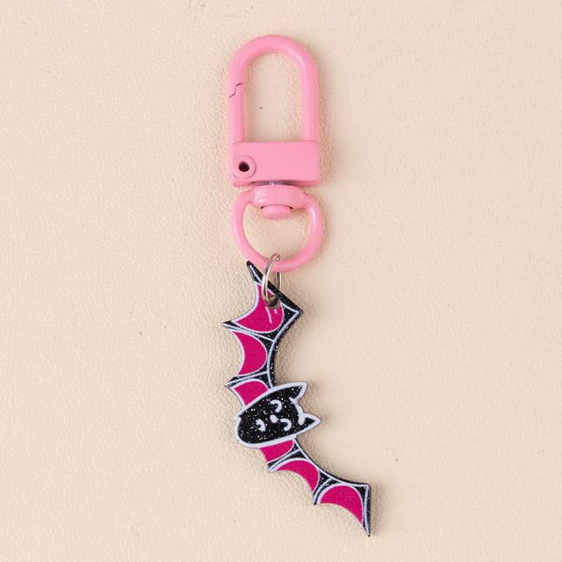 Acrylic Pumpkin Skull keychain MYA-DuA094