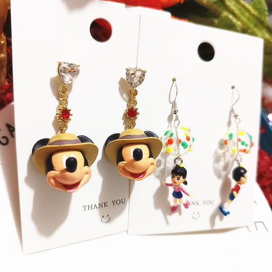 Resin Shizuka Bear Earrings MIC-XingJ096