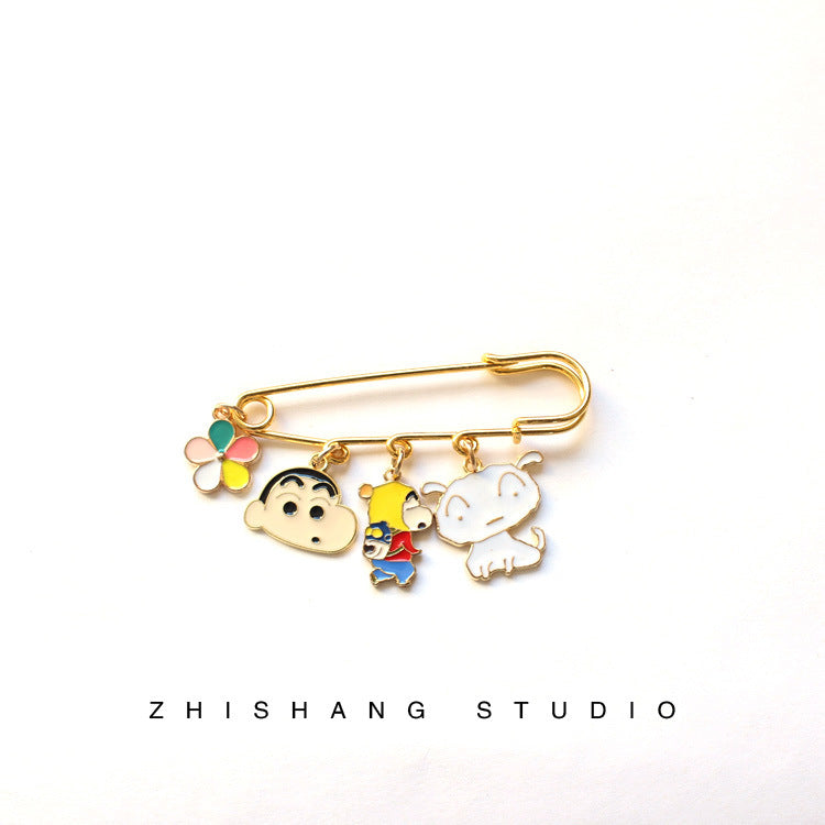 Alloy crayon small new brooch (Minimo de Compra 2) MIC-ShangS015