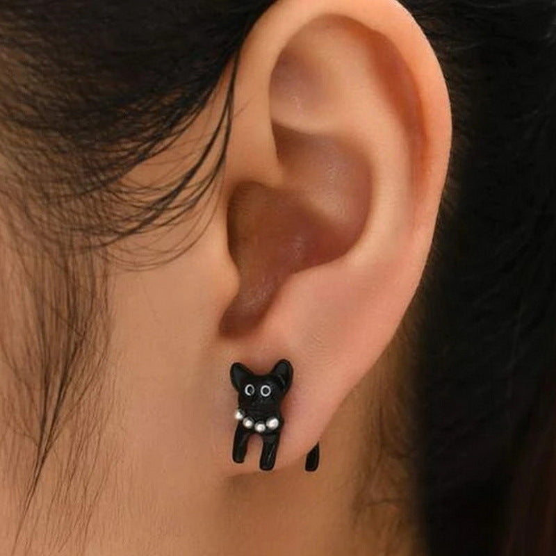 Alloy cute kitten insert earrings (Minimo de Compra 2)  MIC-YingH009