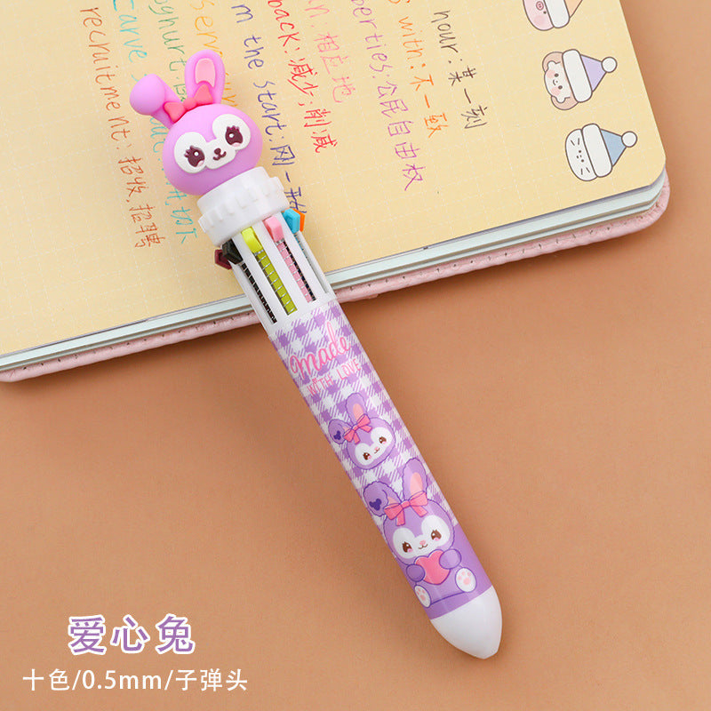 Plastic Cartoon Rabbit Press Gel Pen dichen003