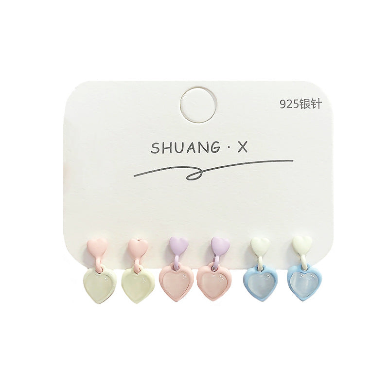 Acrylic Love Cat Eye Stone Earrings (Minimo de Compra 2) MIC-ShuangX021