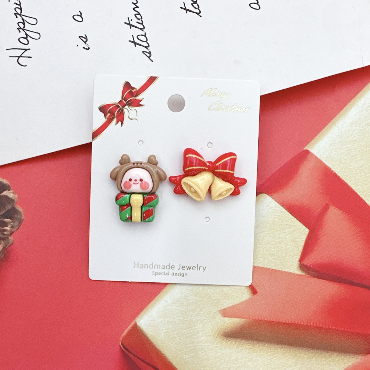 Alloy cartoon Christmas series earrings (Minimo de Compra 2) MYA-QiW006