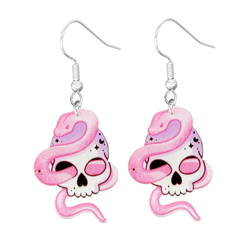 Acrylic cartoon cat crow earrings (Minimo de Compra 10)  MIC-YuQ005