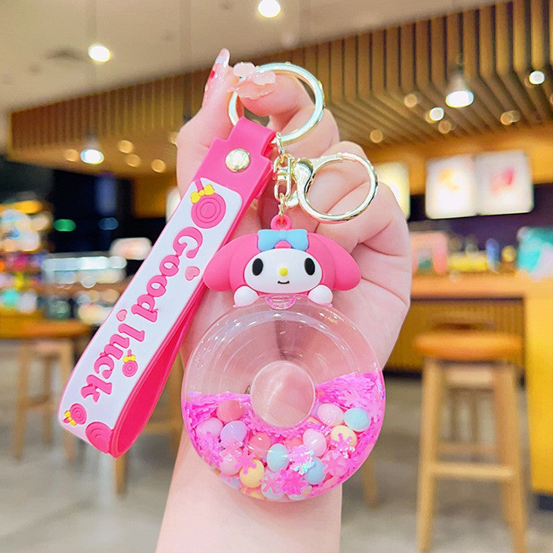 of Oil Flowing Sand Liquid Acrylic Keychains (S) MIC-YDao080